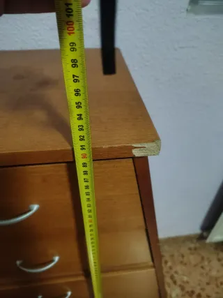 Cómoda piramidal 5 cajones madera