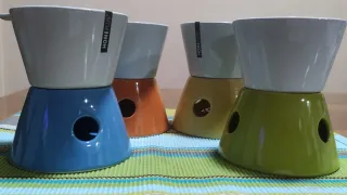 Set Fondue Chocolate Cerámica