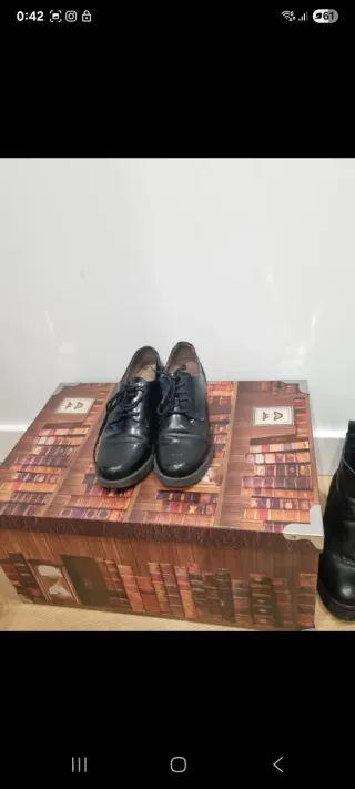 Zapatos negros de plataforma talla 36