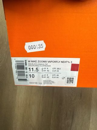 Nike Vaporfly 3 Uomo Taglia 44 Nuove