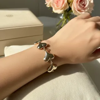 Pulsera Corazón Chapado Oro 18klt