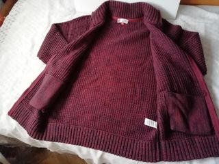 Chaqueta LANA o jersey cremallera DAVO granulado .