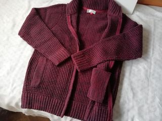 Chaqueta LANA o jersey cremallera DAVO granulado .