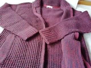 Chaqueta LANA o jersey cremallera DAVO granulado .