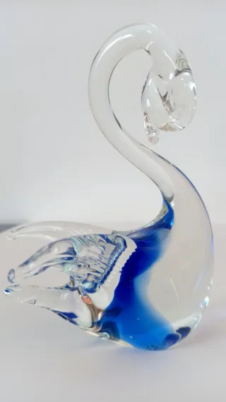 Cigno Murano vetro sommerso vintage