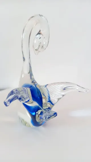 Cigno Murano vetro sommerso vintage