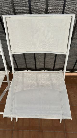 Mesa y 2 Sillas Jardín Cristal y Metal