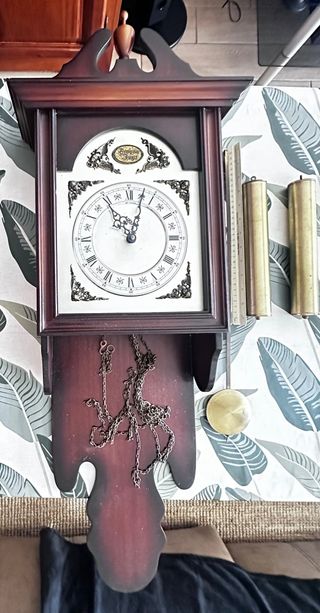 Reloj de Pared Vintage Madera y Metal