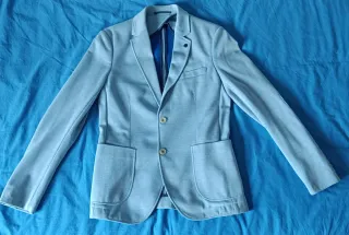 Chaqueta Traje Niño Azul Claro - S