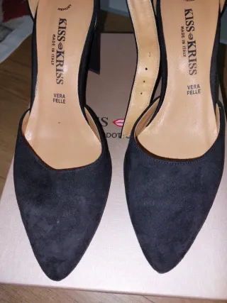 KISS KRISS Décolleté Camoscio Nere 38