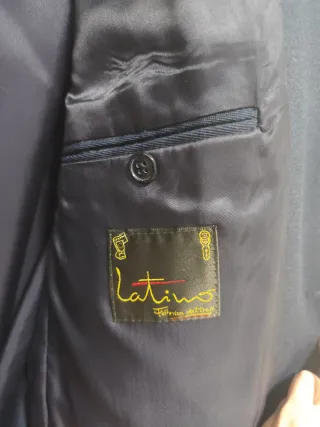Chaqueta de traje Latino Talla 58 Azul