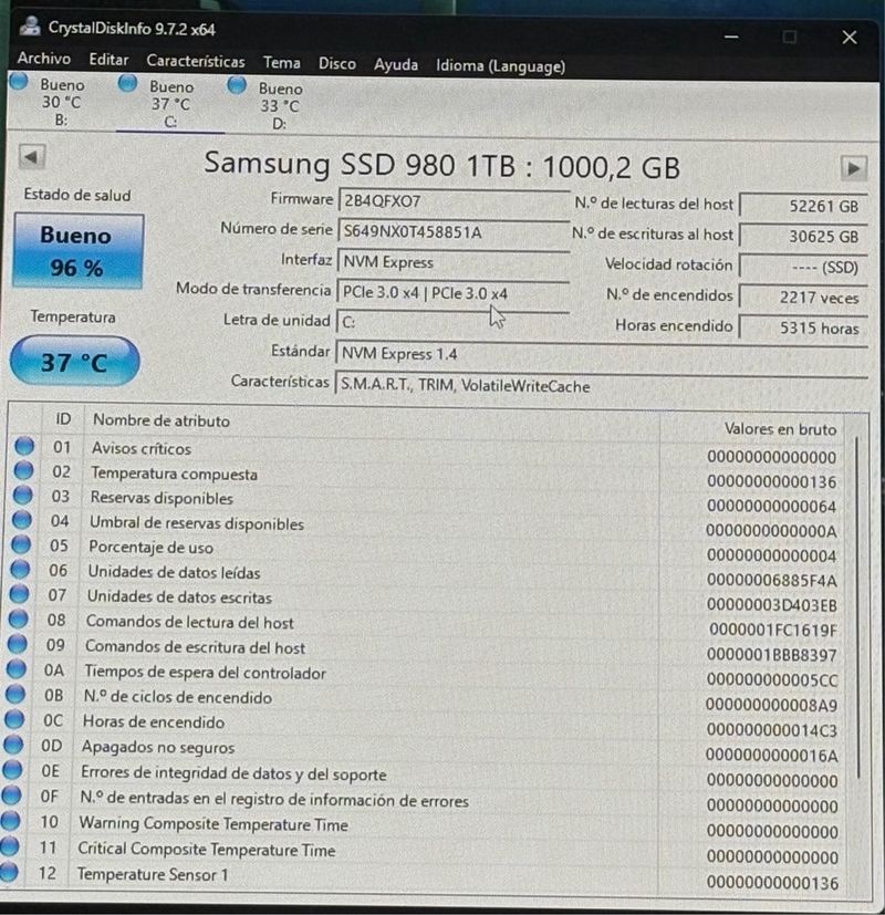 Samsung 980 SSD 1TB NVMe M.2 afbeelding 2