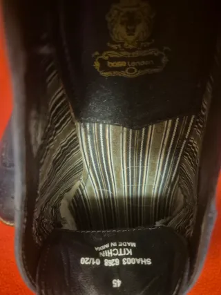 Zapatos Base London Azul Talla 45