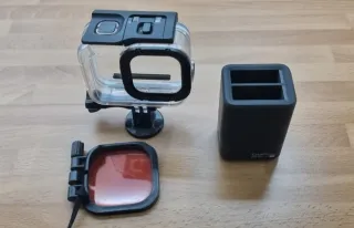 Carcasa Sumergible GoPro 8 + Filtro y Cargador bat