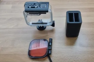 Carcasa Sumergible GoPro 8 + Filtro y Cargador bat