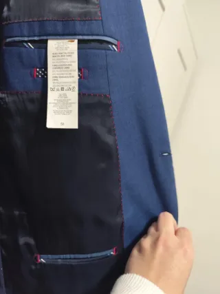 Chaqueta de traje Easy Wear azul Talla 56