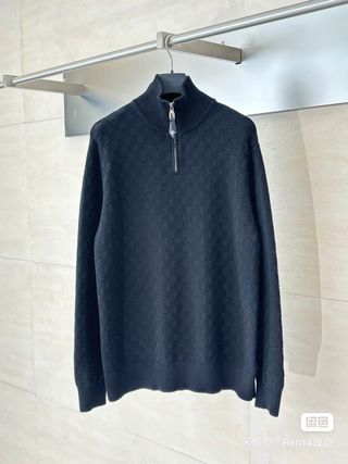 Suéter Louis Vuitton Negro Cremallera