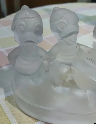 Figura de cristal de los Tres Patitos