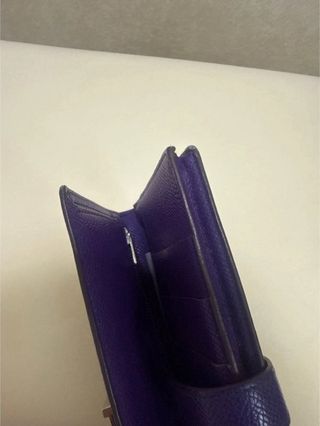 Portafoglio Hermes Béarn Pelle Viola