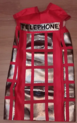 Disfraz Cabina Teléfono Británica