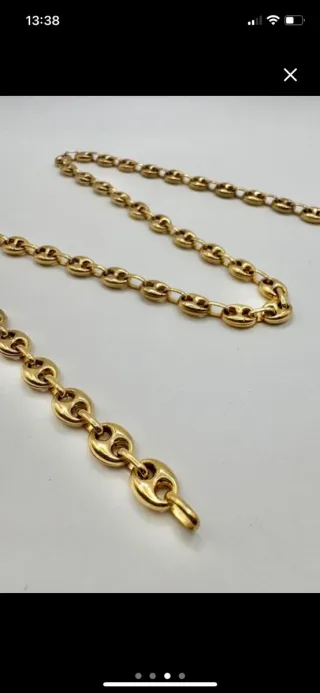 Cadena de GRANOS DE CAFÉ ORO18KT OFERTA REBAJAS