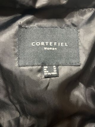 Abrigo Cortefiel Mujer Talla L Negro