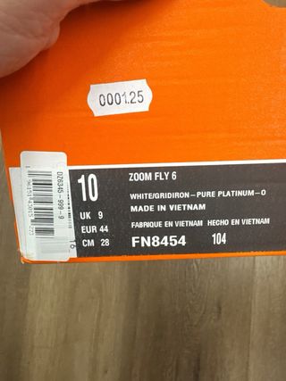 Nike Zoom Fly 5 Taglia 44 Nuove