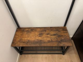 Banco Perchero-Zapatero Estilo Industrial