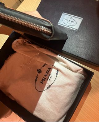 Portafogli Prada in pelle nero