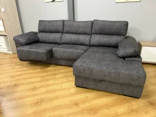 Sofá Chaiselongue Gris Alta Gama