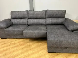 Sofá Chaiselongue Gris Alta Gama