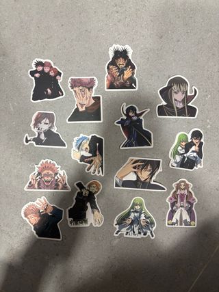 Lote Pegatinas Anime
