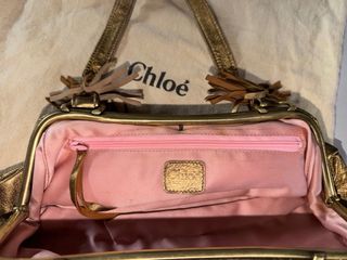Bolso Chloé Dorado Vintage Frame Bag 90s-2000s