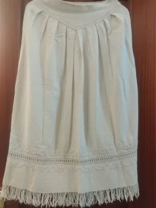 Ropa estilo Indios Blanco artesanal
