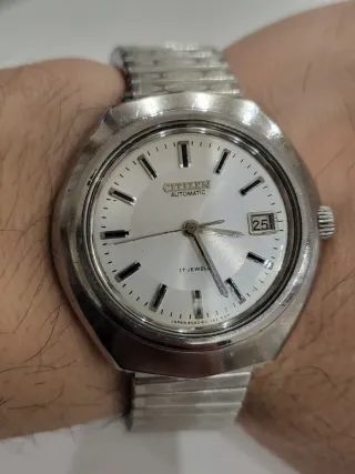 Citizen Automatic Orologio Uomo Argento Bianco