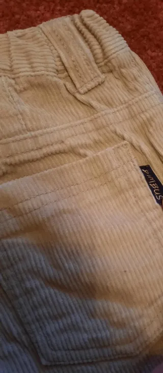 Pantalone neonato in velluto a costine