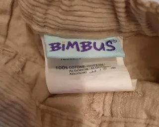 Pantalone neonato in velluto a costine