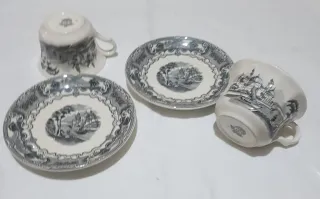 Set 2 Tazas y Platos" LA CARTUJA "