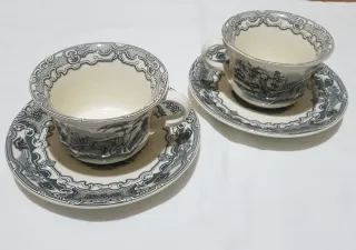 Set 2 Tazas y Platos" LA CARTUJA "