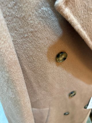 Abrigo Mango oversize marrón