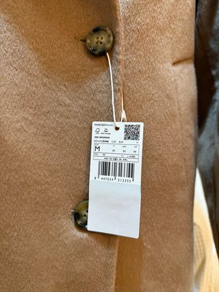 Abrigo Mango oversize marrón