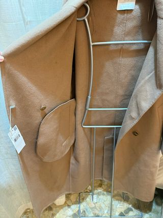 Abrigo Mango oversize marrón