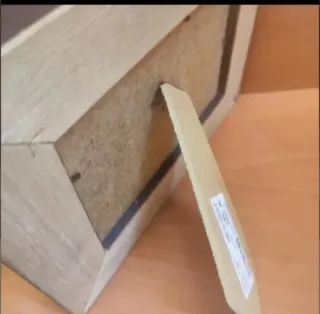 Marco de fotos de madera marrón