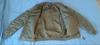 Chaqueta Bomber Pull&Bear Verde Talla S