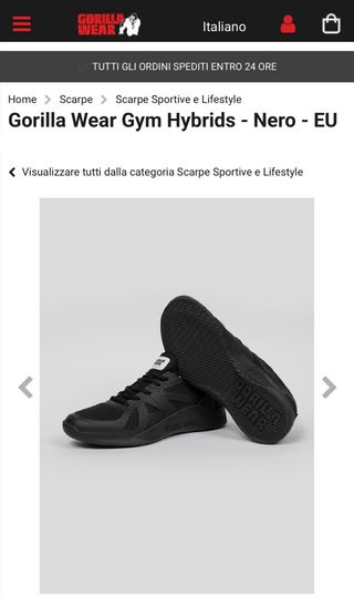 Scarpe Gorilla Wear Gym Hybrids - Nero