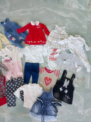 Set 20 pezzi abbigliamento neonata 3/6 mesi