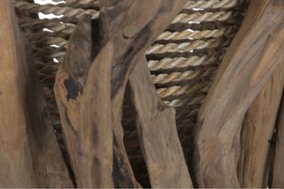 Lampara de pie hecha a mano madera de teca NUEVA