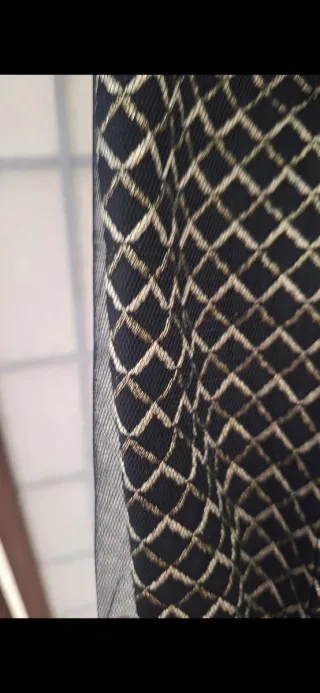 Vestido fiesta mini negro y dorado