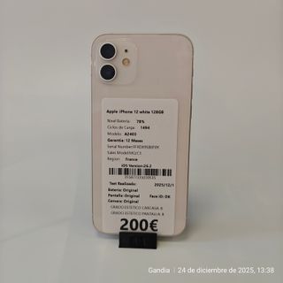 Apple iPhone 12 Blanco 128GB 355877335039535