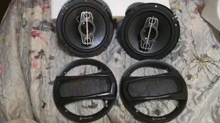 2 Altavoces QPertors 6" Pulgadas de 350W + Cables